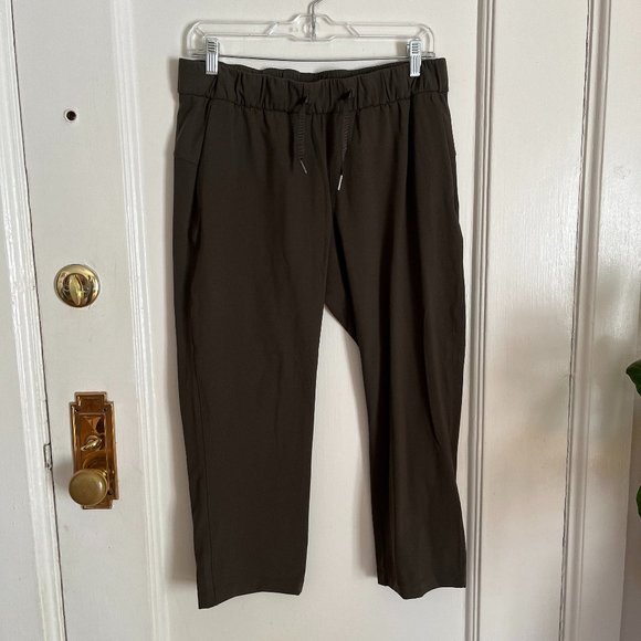 Lululemon Keep Moving Crop Pant Dark Olive 8 - Picture 8 of 12